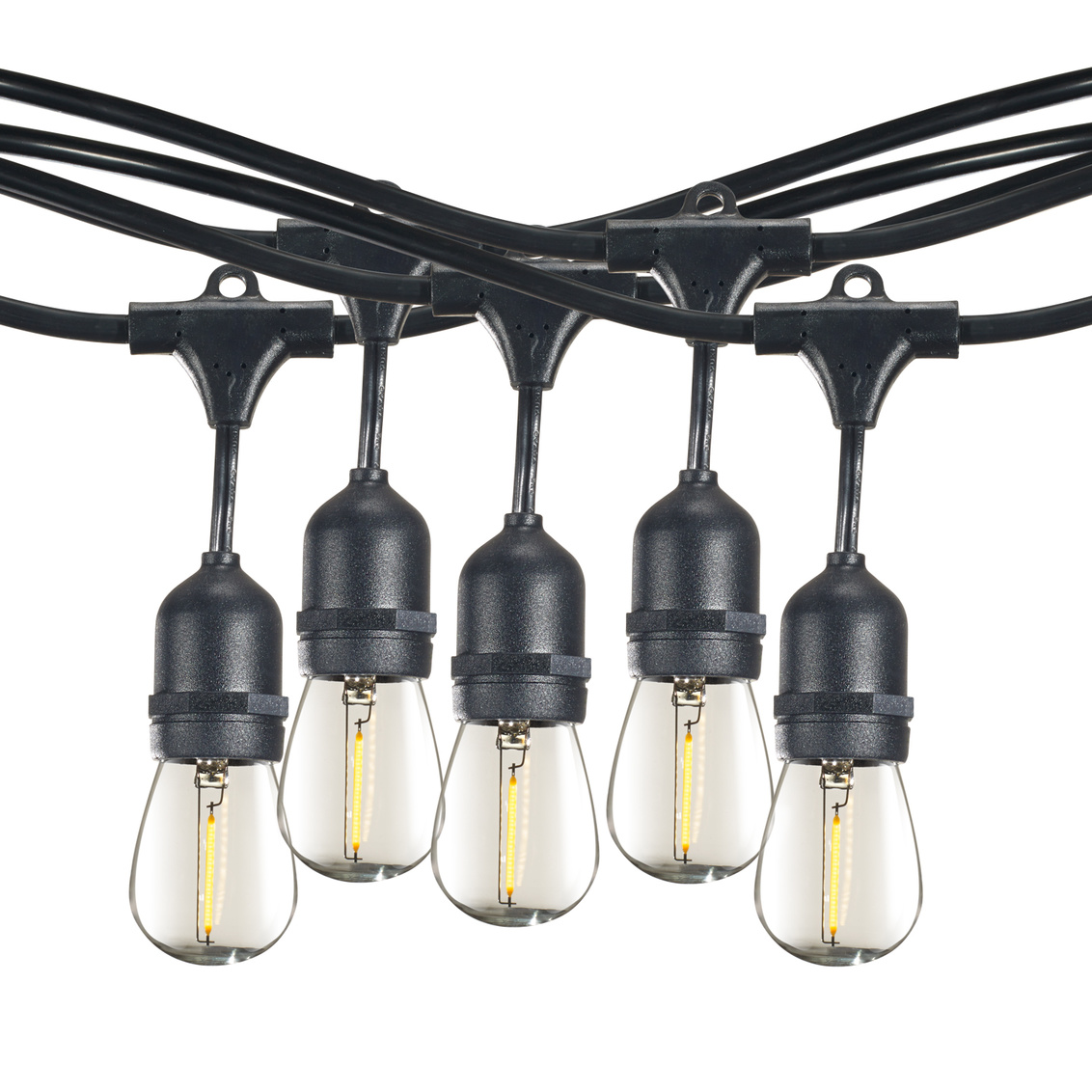 BULBRITE STRING10L/14FT/16IN/E26/BLACK/LED/S14 #812143